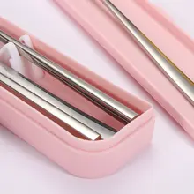 3 шт./компл. Нержавеющая сталь ложка палочки для еды одноразовые пластиковые столовые приборы одноразовые набор столовых приборов Детская школьная Посуда Столовые приборы Портативный путешествия пикника 72XF