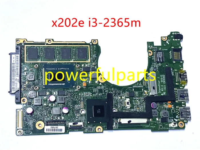 Работающая материнская плата ноутбук для asus x202e i3-2365m cpu встроенный полностью протестированный