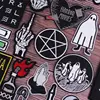 Punk Patch DIY Embroidery Patches for Clothing Stripes Badge Ghost Skull Patches for jacket Iron on Patch on Clothes Accessories ► Photo 1/6