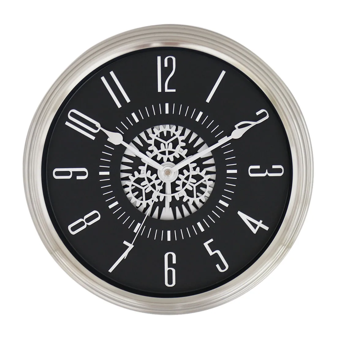 

12 Inches 31cm Mirror Numerals Silent Wall Clock Mute Wall Clock Hanging Clock Decor with Carton Box Packing