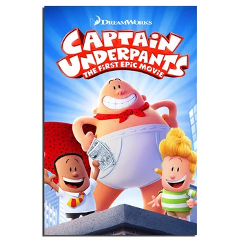 

Captain Underpants Animation Posters Canvas Print Painting Wall Art for Living Room Decor