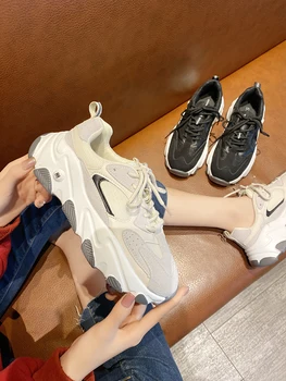 

Women's shoes autumn 2020 new Korean students breathable sports women's shoes thick bottom running casual shoes