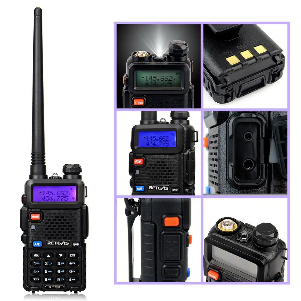 Портативная рация Retevis 5W RT5R 128CH VHF UHF 4 шт.|radio station|portable radio walkie talkiewalkie talkie |