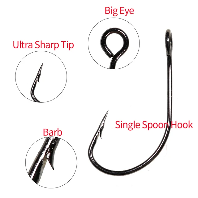 Size Hooks Trout, Spoon Hook Fishing Hooks