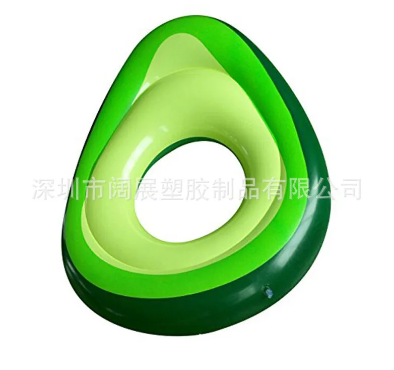 Currently Available Environmentally Friendly Thick PVC Inflatable Avocado Swimming Tube Avocado Floating Row Inflatable Pear Swi
