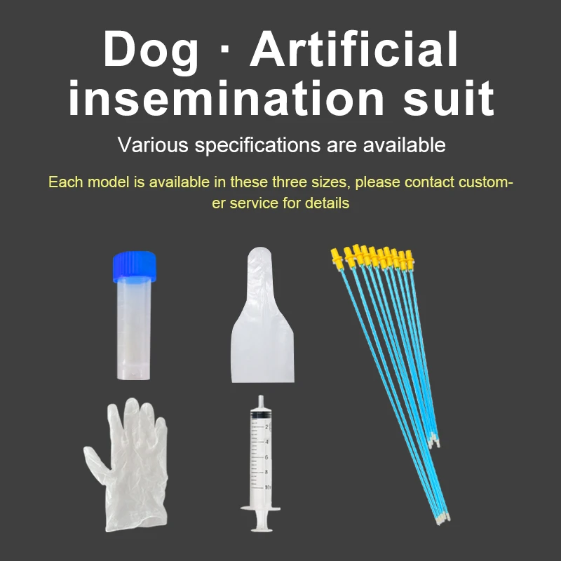 Dog Artificial Insemination Set Bulldog Semen Corgi Collection Bags AI Sperm Collect Plastic Disposable PETS Cinic Tools | Дом и сад