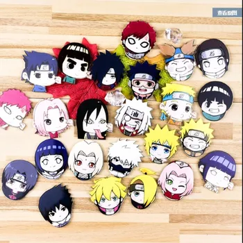 

1PCS Anime Ninja Hatake Kakashi Uzumaki Naruto Anime Brooch Rock Lee Badge for Clothing