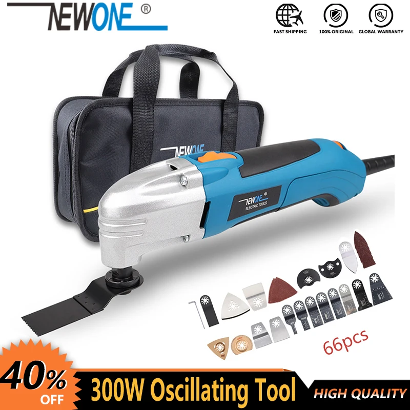 Photo Product NEWONE 120V/220V 300W Electric Multi-function Oscillating Tool Kit Renovator Multi-Tool Tool Electric Trimmer Saw Accessories