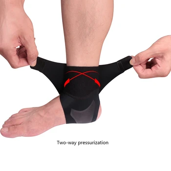 Adjustable Ankle Guard Pressure Support Sport Foot Protector Compression Ankle Brace Climbing Knitted Breathable Sport Safety