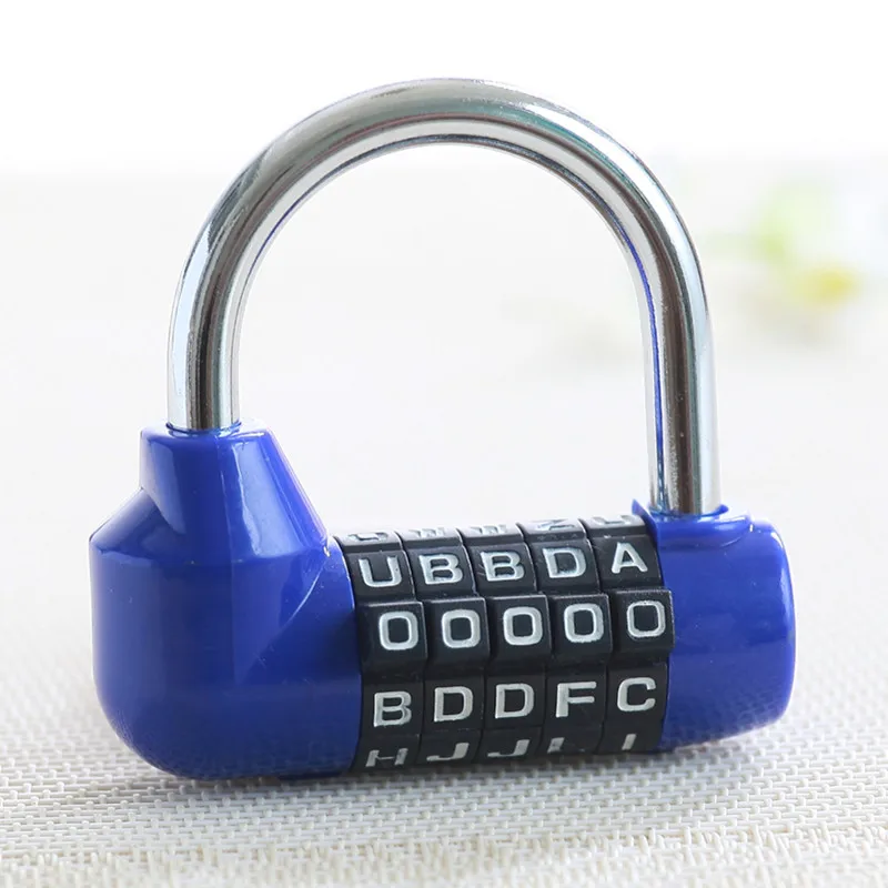 

5 Letter Code Combination Suitcase password lock Blue