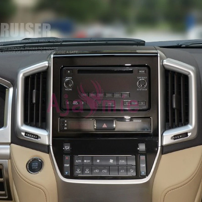 

Interior Air Conditioner Vent Cover AC Outlet Panel Chrome Car Styling 2016-2018 For Toyota LC Land Cruiser 200 Accessories