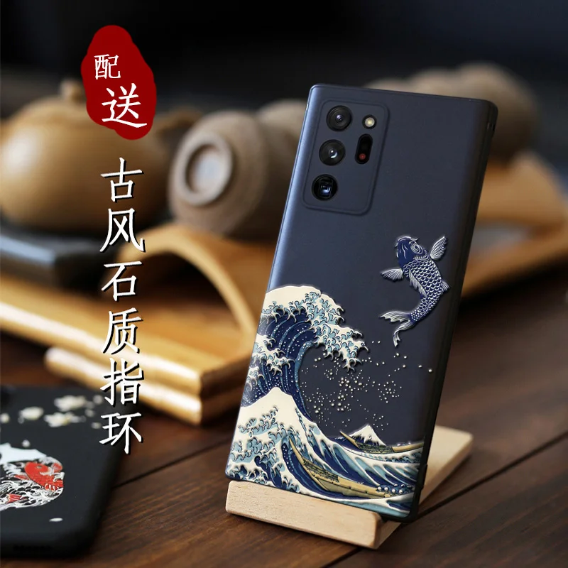 Большой чехол с тиснением для телефона samsung galaxy note 20 ultra note20 объемным гигантским