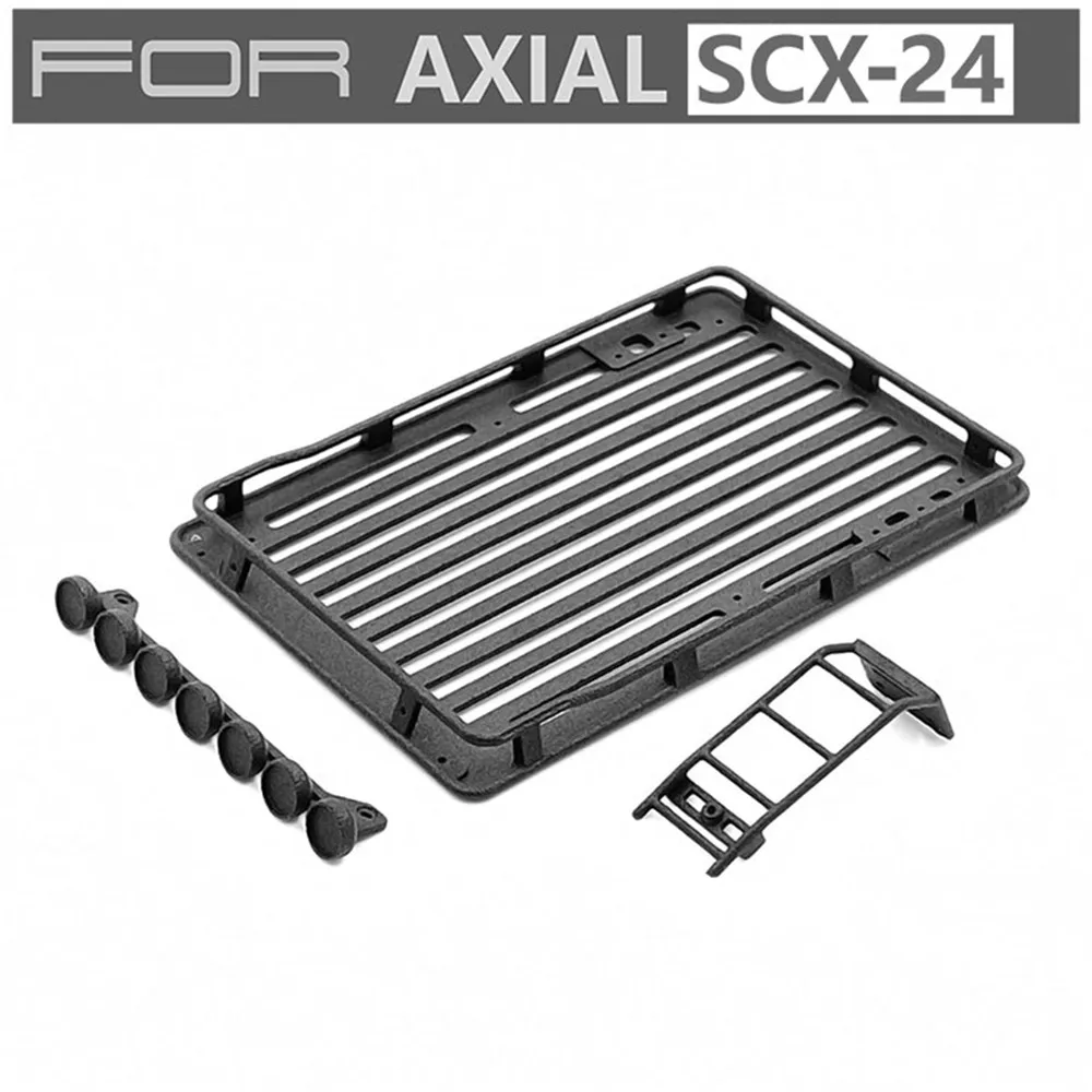 ​Roof Rack Luggage Carrier &amp Spotlights Ladder Kit for 1/24 Axial SCX24 RC Car Parts Accessories | Игрушки и хобби