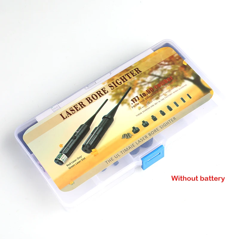 

Tactical Red Green Laser Bore Sight Kit Military Hunting for Rifles Handgun BoreSighter with Switch
