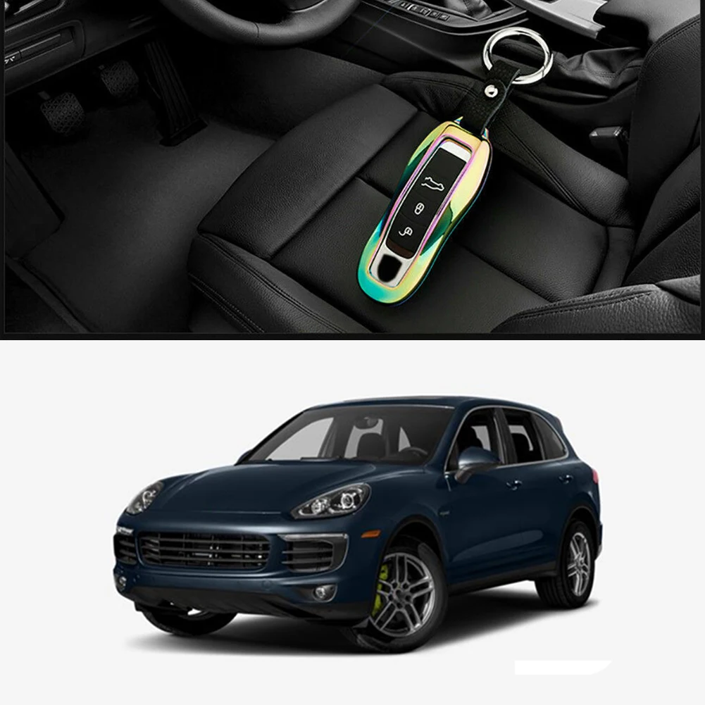 Алюминиевый дистанционный смарт Брелок чехол подходит для Porsche Cayenne Macan Panamera ключ