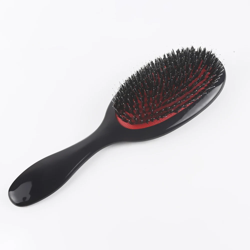 

Oval Boar Bristle Hair Comb Small Plastic Anti-static Hair Scalp Massage Comb 6.5cm Hairbrush Salon Hair Styling Tool