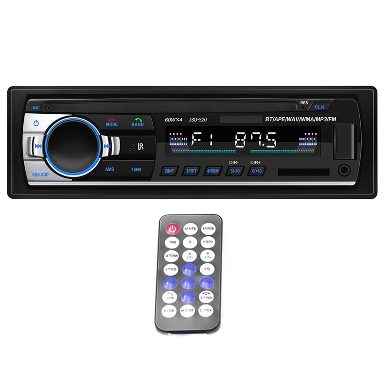 

Car Electronics DVDCD Support MP3/WMA/WAV Car MP3 Radio Aux Input Receiver Bluetooth Stereo Audio Player Autoradio Multimedia