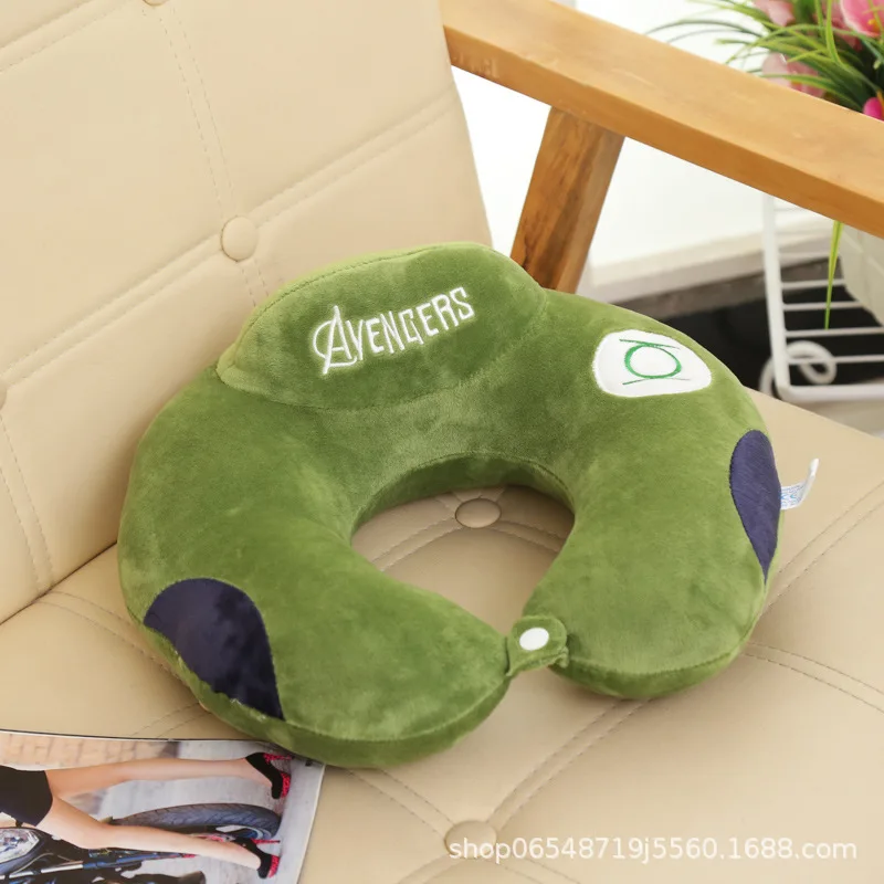 New Style Cartoon Animal Throw Pillow Plush Toys Pp Cotton U-SHAPE Pillow Travel Neck Pillow Customizable Logo
