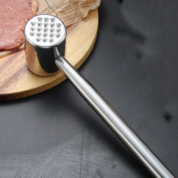 

2 Stainless Steel Steak Loose Meat Hammers, 304 Stainless Steel Household Tender Meat Hammers, Kitchen Meat Hammers