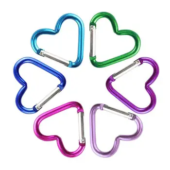 

Random Color 1 Pcs Carabiner Stainless Steel Multi Function Multi Tool Locking Carabiners Climbing EDC Keychain Key Ring