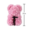 Dropshipping 25cm/40cm Teddy Rose Bear Artificial Flower Rose of Bear Christmas Decoration for Home Valentines Women Gifts ► Photo 2/6