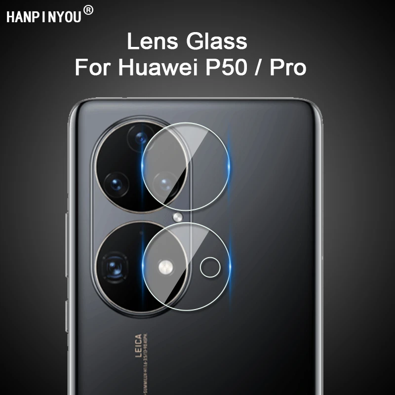 10Set For Huawei P50 / Pro P50Pro Full Cover Clear Ultra Slim Back Camera Lens Protector Soft Tempered Glass Protection Film mobile screen protector