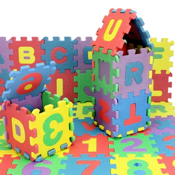 36 sztuk abc Puzzle dla dzieci dziecko bloki liczba Puzzle alfabet pianka matematyka zabawka edukacyjna prezent jeux de construction pour enfant tanie i dobre opinie CN (pochodzenie) 0202 5-7 lat 8 ~ 13 Lat Zwierzęta i Natura