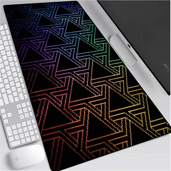 

Irregular Triangle Large Solid Color Pad Triangle Wave Point Mousepad 900x400mm Gamer Accessories Office Desk Pad Gaming Desk