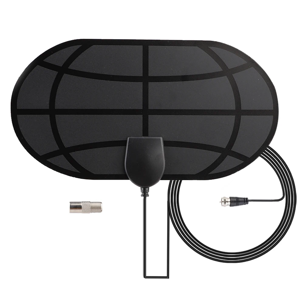4K 10dBi с высоким коэффициентом усиления HD tv DTV Box Цифровая ТВ антенна EU Plug 50 Miles усилитель активная Внутренняя антенна HD плоский дизайн