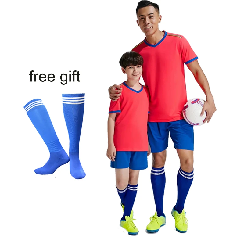 Новые мужские детские футбольные майки спортивная одежда Одежда для мальчиков и девочек, одежда для футбола, комплекты для футбола, тренировочные костюмы по индивидуальному заказу, носки