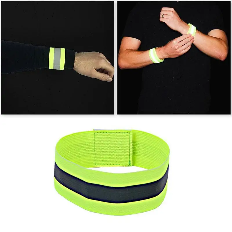 1pcs Night Running Sports Reflective Safety Belt Luminous Arm Band Outdoor Sports Running Cycling Arm Bracelet