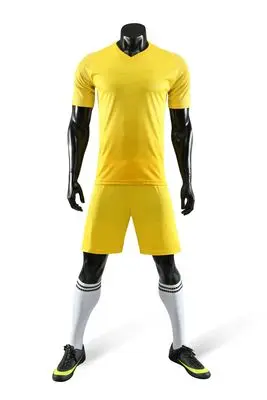 XBSR8012 yellow Футбольные майки, Детские мужские футбольные майки, костюм для мальчиков, для взрослых, футбольная тренировочная одежда, пустые футбольные майки, спортивная одежда с принтом - Цвет: XBSR8012 yellow