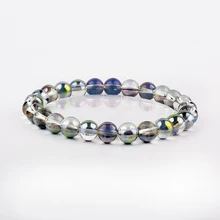 

Fashion Natural Flash Stone Bracelet for Women Energy Labradorite Handmade Couple Bracelet Homme Reiki Moonstone Jewelry Pulsera