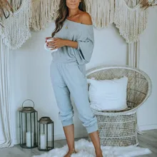 Cotton Women's Pajamas Set Clothes Home Suit Trousers Sleepwear Long Sleeve Casual Homewear Female Nightgown 2021