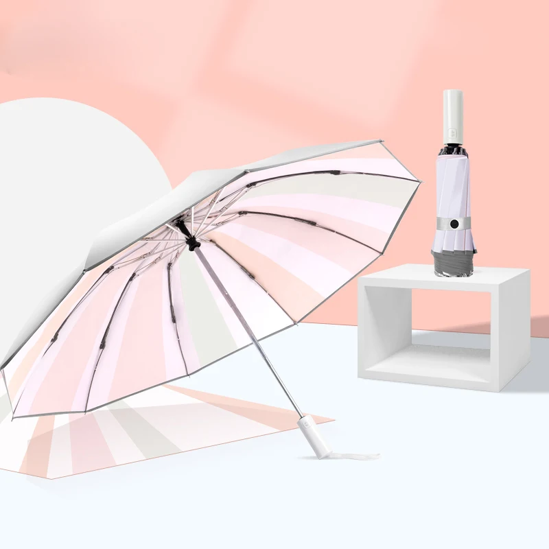 Diameter 105 Солнцезащитные и ультрафиолетовые титановые серебряные зонты для солнечного и дождливого обратного складывания зонтов солнечные Зонты обратного хода - Цвет: Diameter 105