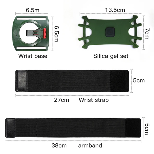Running Armbands Mountaineering Riding Navigation Mobile Phone Holder Arm Iphone Samsung Fitness Arm Bag Sports Armband WristBag green