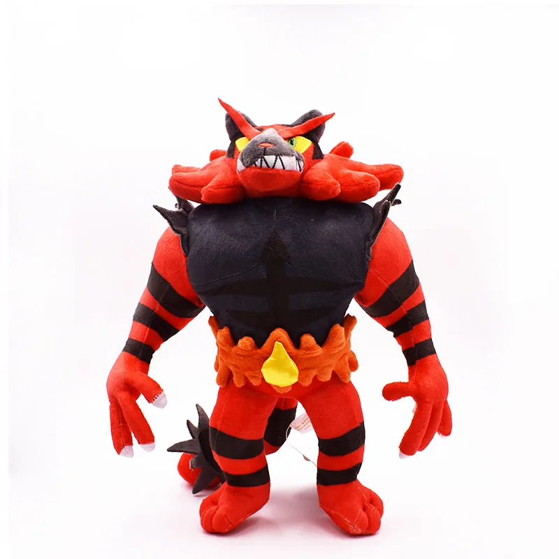 

33 CM Incineroar Plush Toys Cartoon Stuffed Doll Animals Blazing Roaring Tiger Anime Pocket Monsters Christmas Gift For Kids