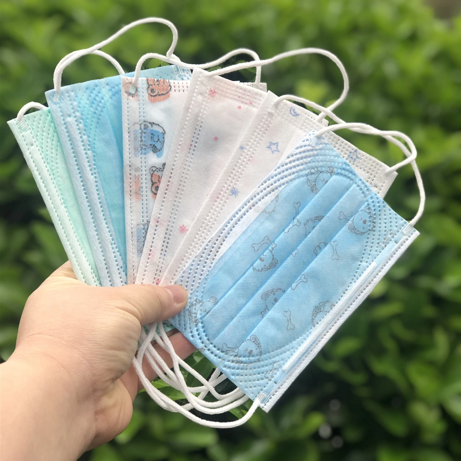

50/100PCS Childlren Kids Disposable Face Masks 3 Layer Anti-Dust Pollution Masks Fabric Non Wovens Dustproof Unisex Mouth Mask