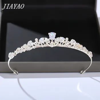 

Exquisite Crystal Tiara and Crown Wedding Hair Accessories For Bride Tiara Head Jewelry Silver Color Girl Head Jewelry Crown