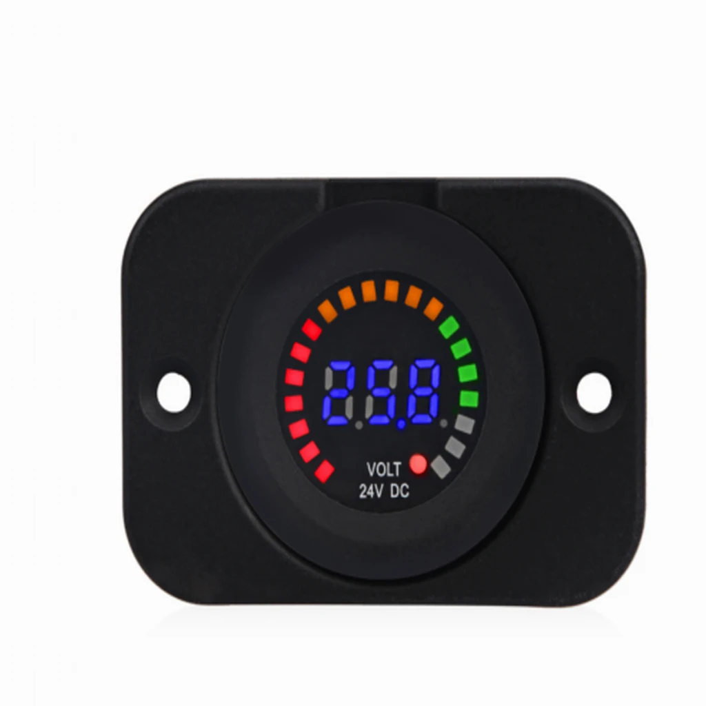 DC 12V LED Digital Panel Voltmeter Volt Meter Gauge for Car, Motorcycle, Boat, ATV,Camper, Caravans, Travel Trailer