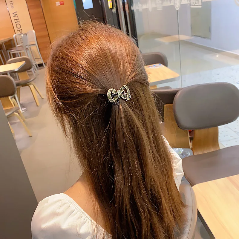 Fashion Rhinestone Hair Bands Hair Scrunchies Women Elastic Hair Bands Ties Rope Bands Ponytail Bands Hair Accessories