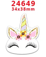 24649 30 шт. плоское украшение из смолы Единорог смолы pr25444 - Цвет: 24649
