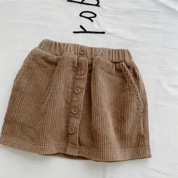 

2020 Wholesale New Girls Corduroy Skirt Fashion Spring Girls Skirts 1-6t PP638