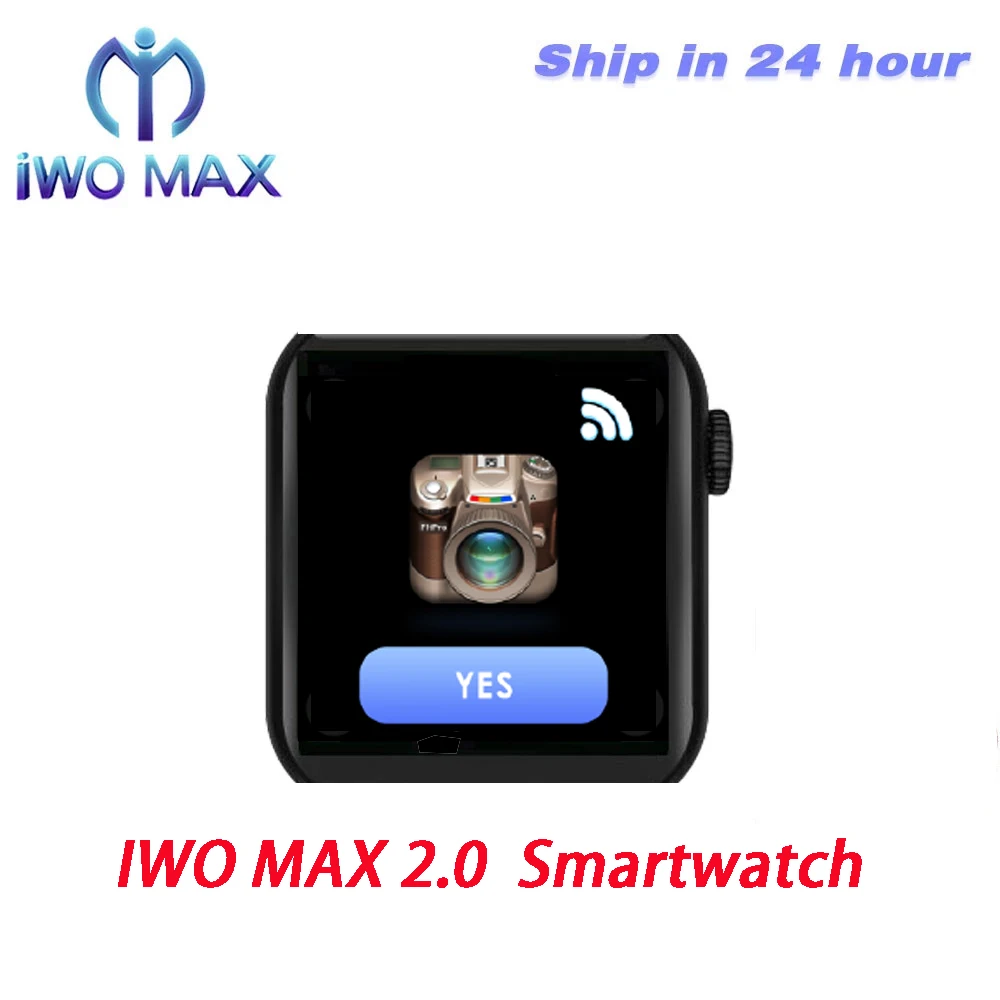 Водонепроницаемые Смарт-часы IWO MAX 2 0 Bluetooth кнопка звонка две функции GPS IP67 PK IWO12 IWOMAX
