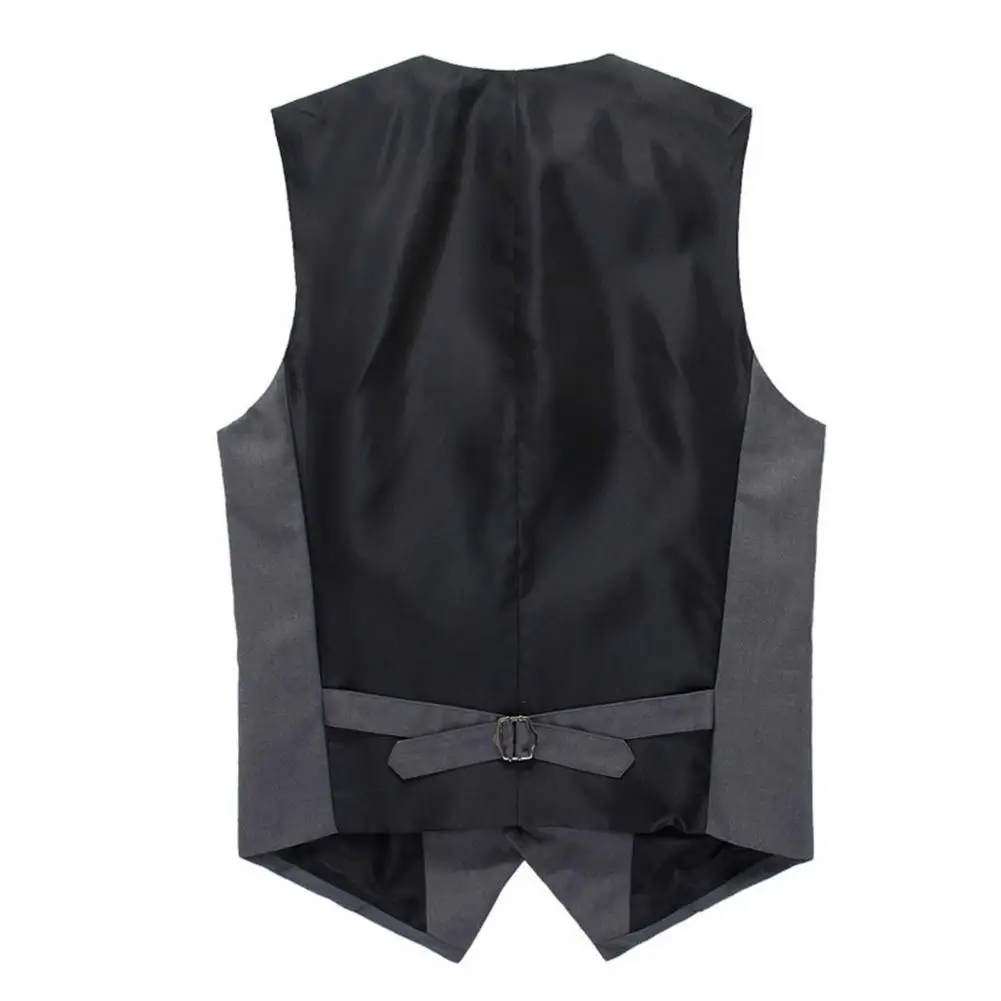 Solid Color Suit Vest Men Slim Fit Waistcoat Gilet Homme Formal Businss Vest Sleeveless Jacket Male Waistcoat жилетка мужская