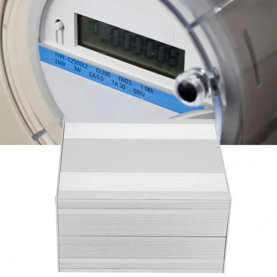 

Frosted Silver Extruded Aluminum Enclosure waterproof PCB Instrument Project Case DIY Electronic junction box 82.2x145x150mm