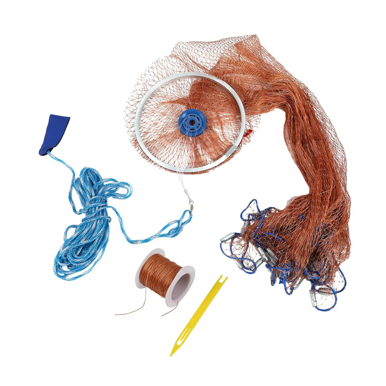 Casting Net Fishing Nets Fishing Net Sinker Hand Throw Fish Net Diameter