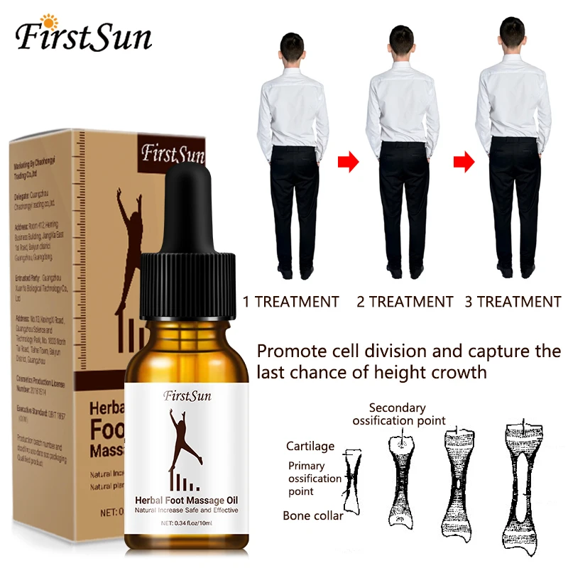 

Plant Extract Height Increasing Oil Body Grow Taller Promote Bone Growth Message Oils Foot Health Care Product TSLM2