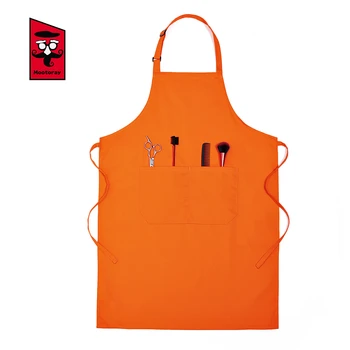 

Brief Cotton Waterproof Halter Apron Unisex Neatening Storage Apron Restaurant Cafe Bakery Barber Shop Beauty Manicure Apron