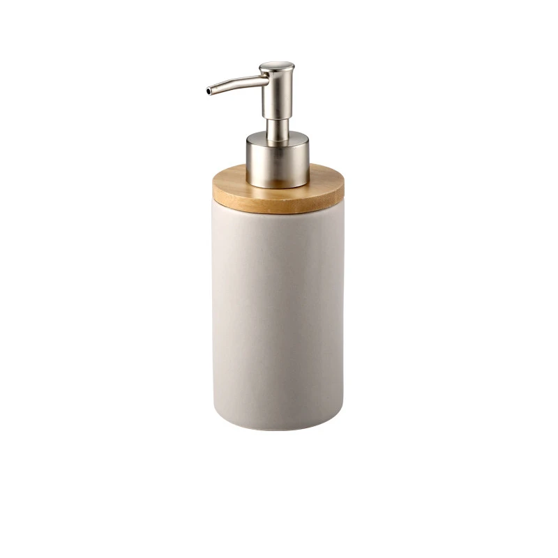 1Bottle UNTIOR 3PCS Ceramic Bathroom Accessories Set Fashion Soap Dispenser Toothbrush Holder Tumbler Ceramic Household Bathroom Product - Цвет: 1Bottle